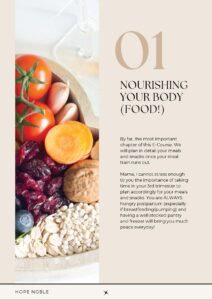 Thriving in postpartum ebook page one
