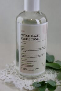Facial toner that is rose flavored