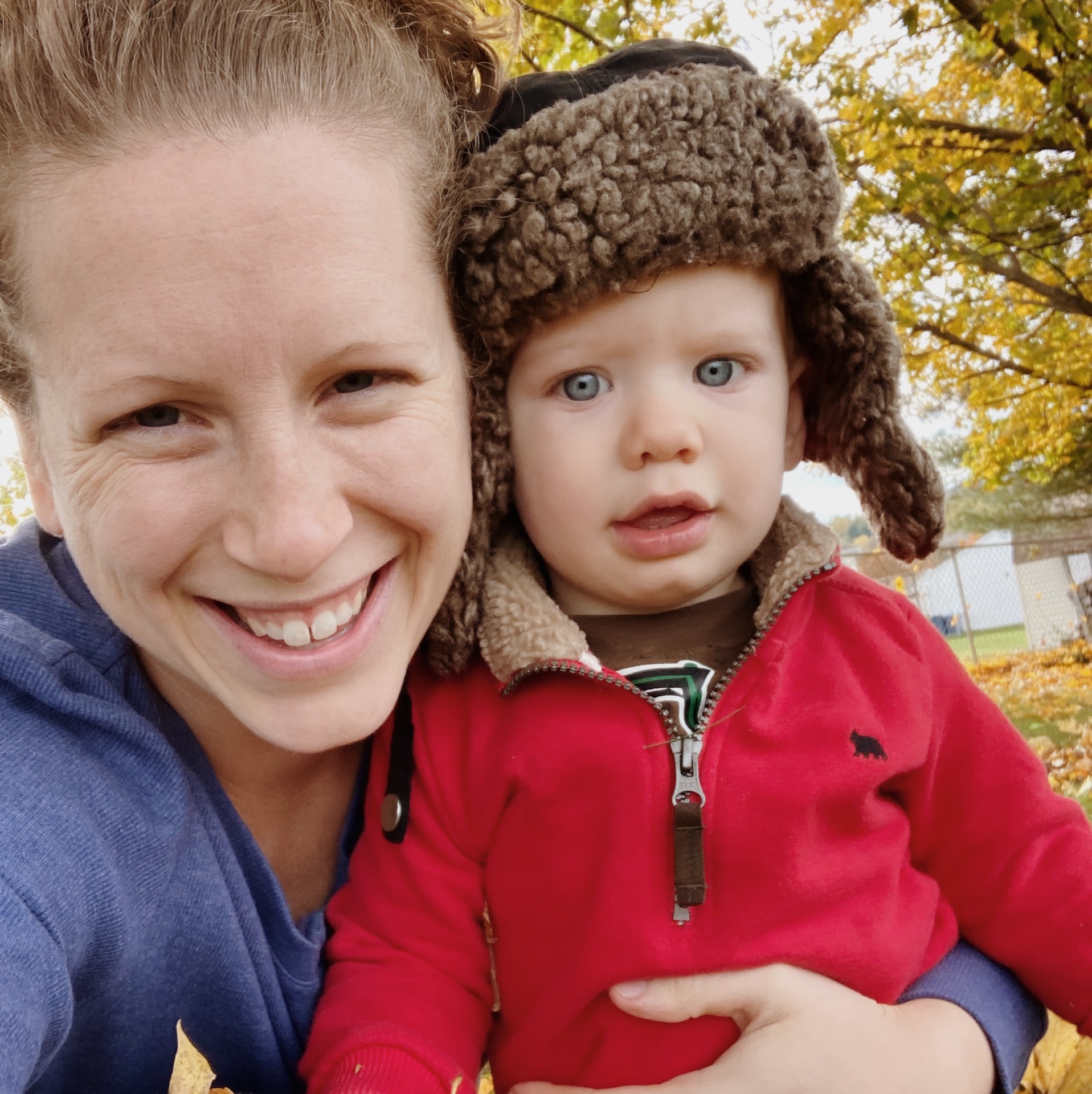 Hope, founder of Noble Motherhood, with her son — natural skincare made for real motherhood