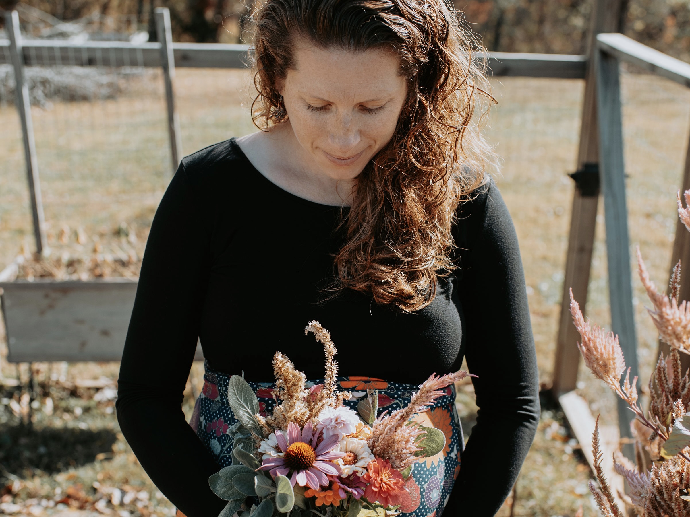Hope, founder of Noble Motherhood, during pregnancy — gentle natural skincare safe for every season of motherhood
